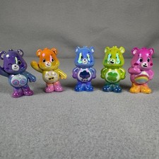 Care Bears Basic Fun Iridescent Mini Figure Lot of 5 Collectible Bears