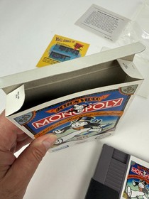 Monopoly NES Complete CIB GREAT Condition w/ RARE Poster Mint! 🔥 🔥