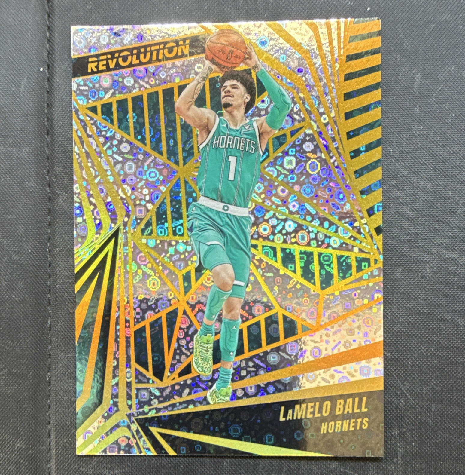 Panini Revolution 2023-24 LaMelo Ball Blizzard Parallel #85 Charlotte Hornets