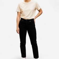 Gap True Black 1969 Mid-Rise Real Straight Corduroy Pants Size 29/8 Classic