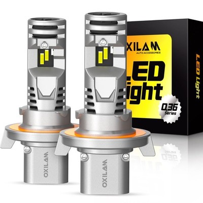 OXILAM 2x H13 9008 LED Bulbs High Low Beam 80000LM 6500K White Super Bright