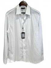 Emporio Armani White Long Sleeve Button-Down Dress Shirt NWT Size XL