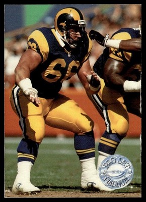 1991 Pro Set Platinum Tom Newberry Los Angeles Rams #217
