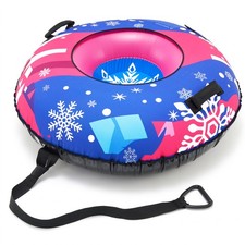 Heavy Duty Inflatable Snow Tube 600D Winter Sled Toboggan for Kids Adult