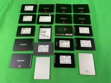  LOT OF 20 256GB 2.5" SSD SATA MIXED BRANDS-SAMSUNG SK CRUCIAL SP SANDISK MICRO