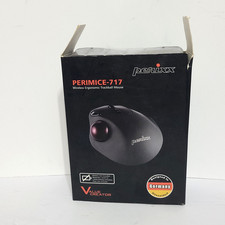 Perixx PERIMICE-717 Wireless Ergonomic Trackball Mouse 7 Buttons Black