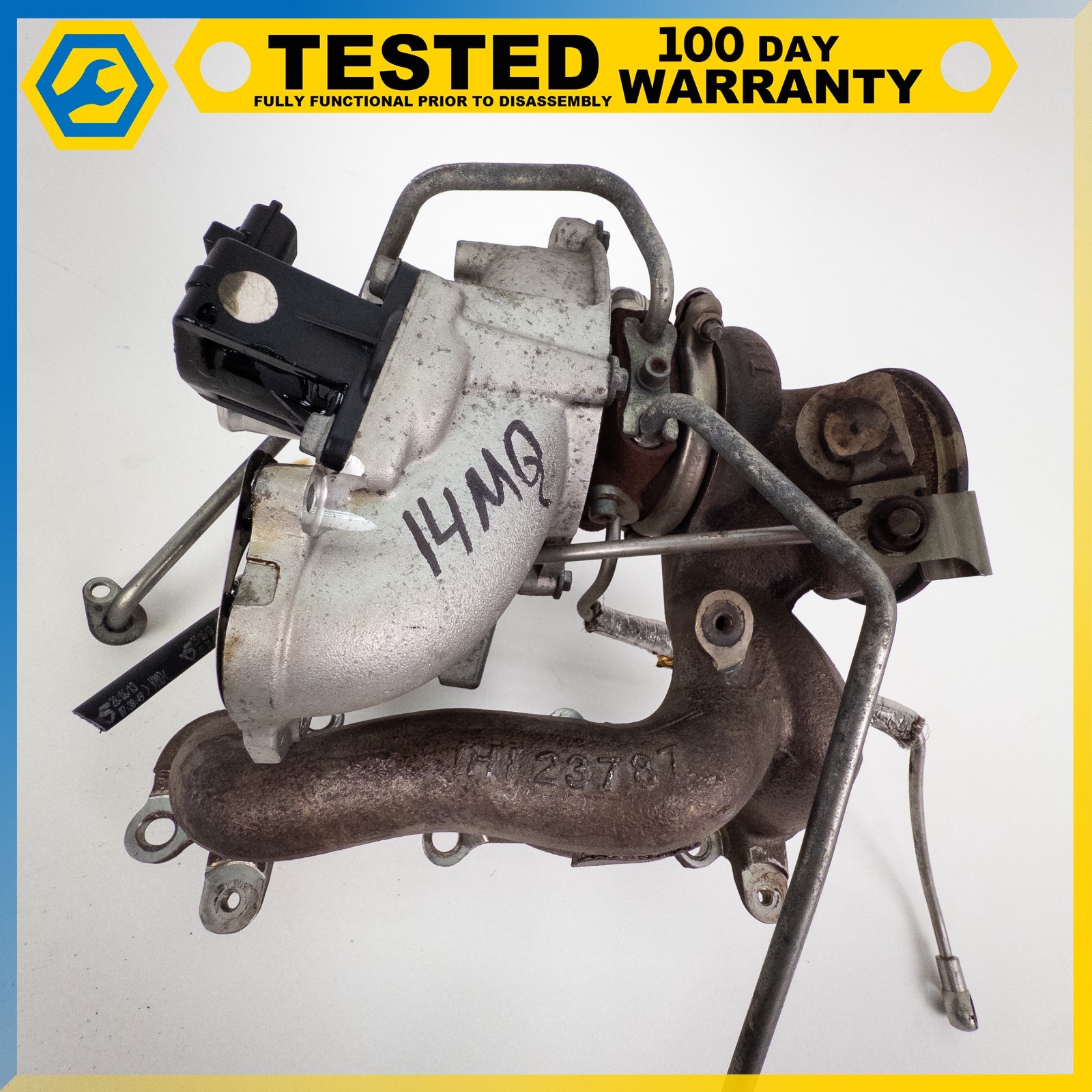 14-19 MASERATI QUATTROPORTE GHIBLI 3.0L RIGHT TURBOCHARGER EXHAUST MANIFOLD OEM