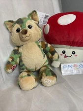 15-in Build A Bear (Great Wolf Lodge) Camo CAMOUFLAGE Plush Stuffed Animal