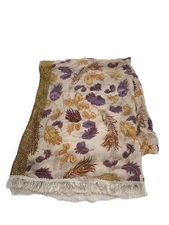 Grace Continental Rayon Multicolor Stole Wrap 75in Used