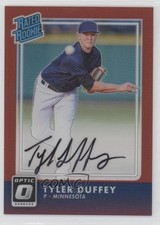 2016 Donruss Optic Rated Rookies Signatures Red 30/50 Tyler Duffey Auto a8r