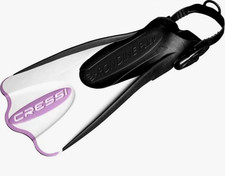 Cressi Palau SAF Snorkel Swim Fins White/Lilac S/M