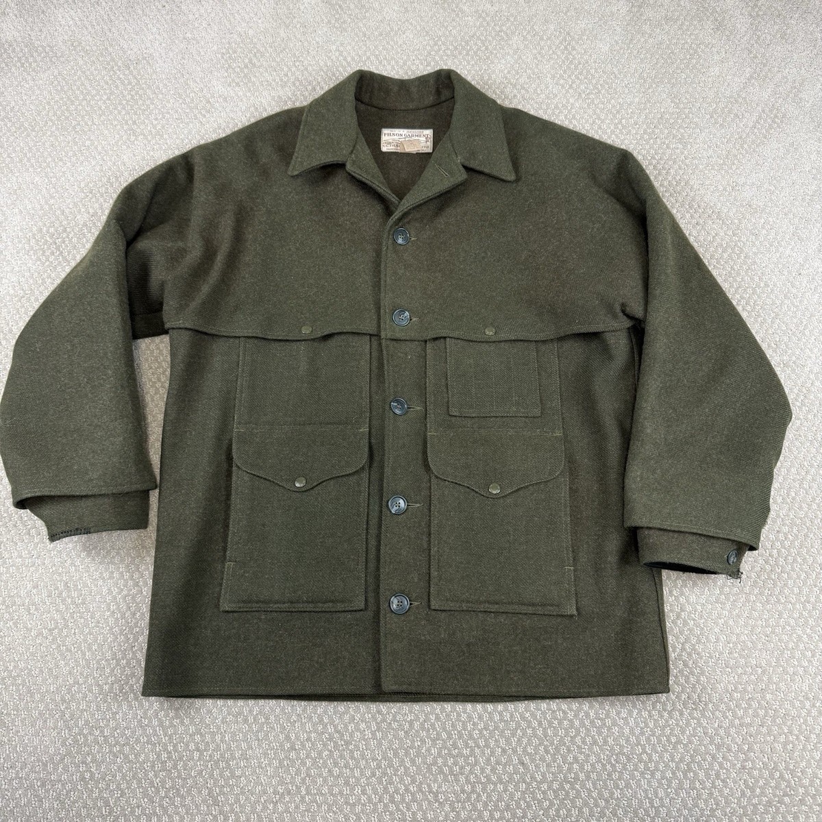 READ Vtg Filson Style 83 Double Mackinaw Cruiser Men's Sz 48 Coat