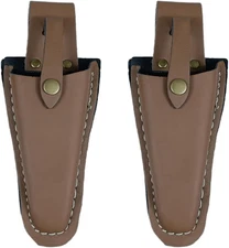 Pruner Holster,Garden Leather Hanging Pouch with Safety Lock for Hanging Pruning