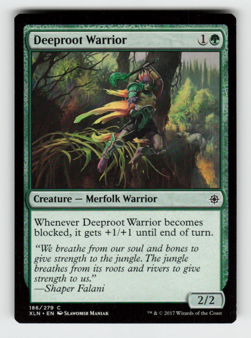 Deeproot Warrior 186 Common Ixalan Magic: The Gathering
