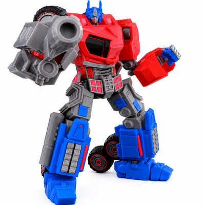 3D Printed 1/12 Hero Optimus Prime Transformers Gun w/Axe Action Figure
