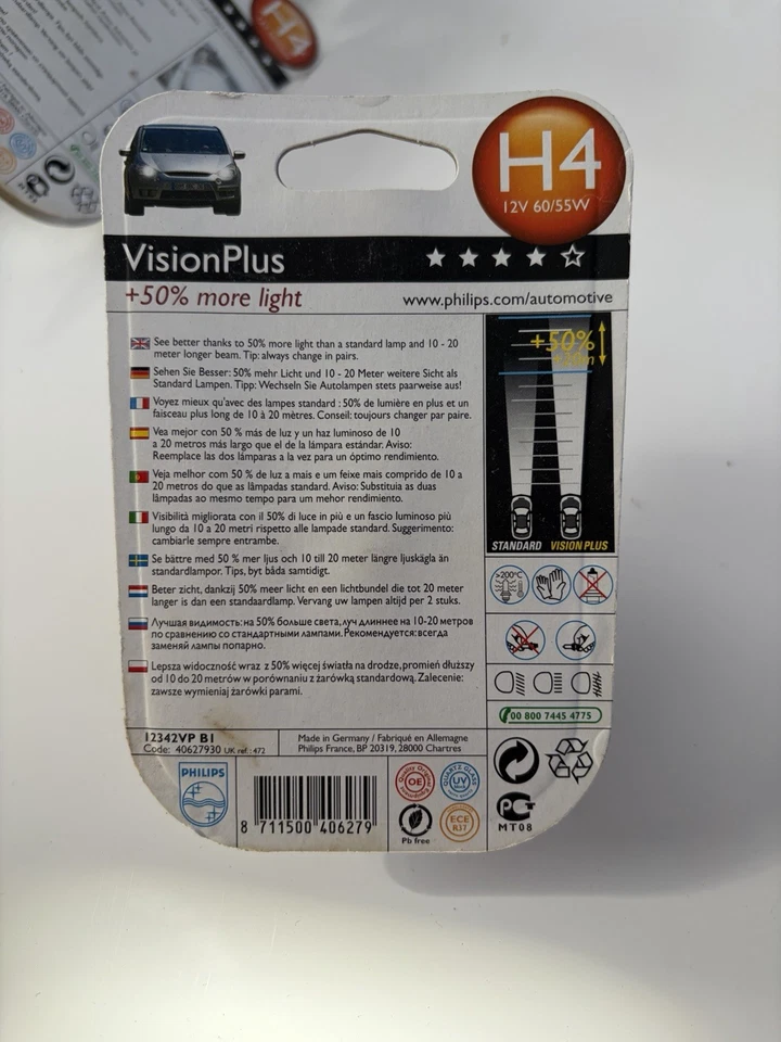 Lot D’ampoules Neuves Philips H4 - Photo 4/4