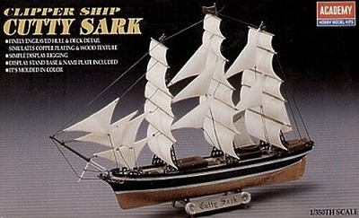 Academy Cutty Sark - Plastic Model Sailing Ship - 1/350 Scale - #1406