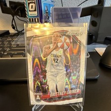 Panini Prizm 2025 Prizm Brittney Griner #46 Atlanta Dream White Seismic Prizm  
