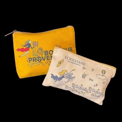 L'OCCITANE Pouch Set of 2 Makeup bag GWP Gift with purchase