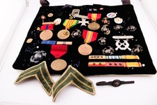 VINTAGE ESTATE US MILITARY PIN MEDALS LOT