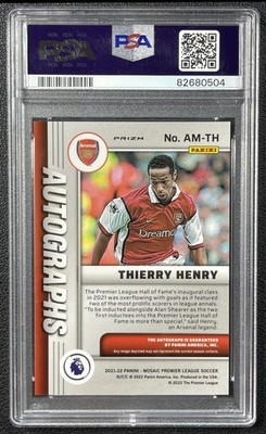 世界に2枚　panini THIERRY HENRY auto psa10 世界に2枚 panini THIERRY HENRY auto psa10