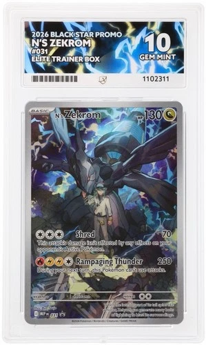 N’s Zekrom 031 Black Star Promo - Ascended Heroes ETB - Ace 10