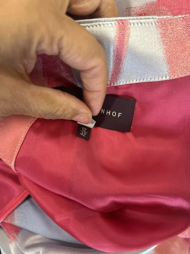 Talbot Runhof Kleid Größe 42 Hellblau Rosa - Bild 4 von 4