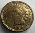 1863 Indian Head Cent BU/MS