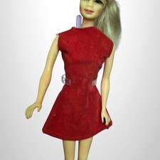 VTG 1970s MEGO Maddie Mod Red ZIP ZAPPER Dress 1743 Music Center Matinee Clone