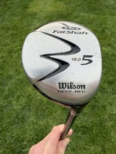 ✅Wilson Deep Red 5 Woo- 18°- Regular Flex FatShaft Graphite Shaft- RH✅