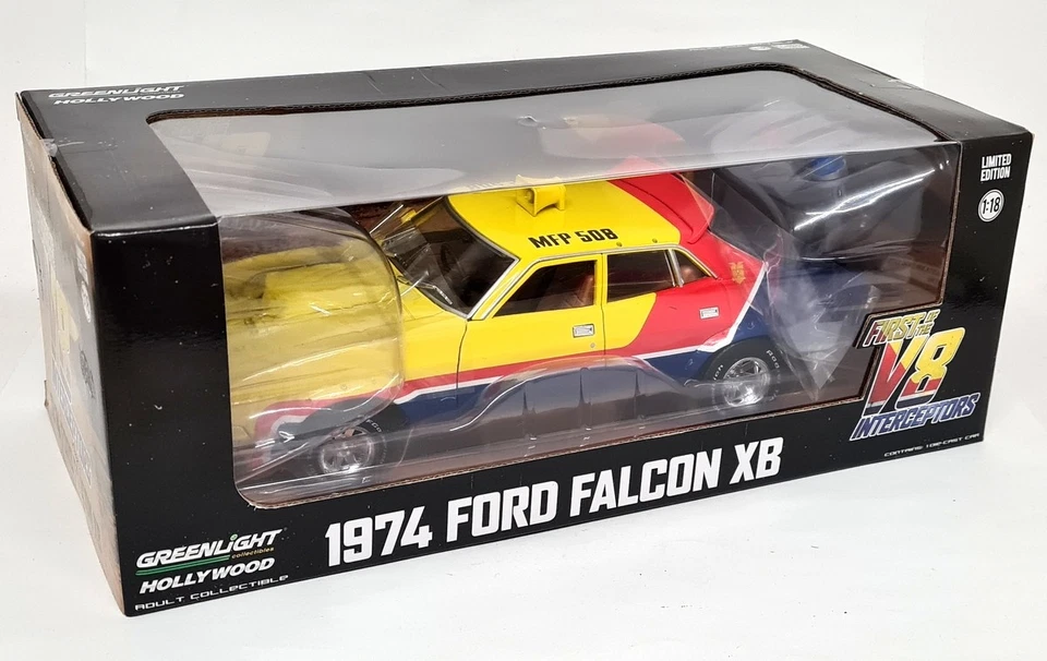 Greenlight 1/18 Mad Max 1974 Ford Falcon XB V8 Interceptor MFP Diecast Model Car - Image 2 of 4