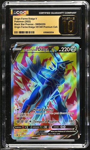 Origin Forme Dialga V SWSH255 - Pokémon VSTAR Premium Coll. CGC 10 PRISTINE