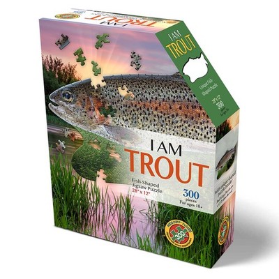 Madd Capp: I AM Trout - 300 Piece Jigsaw Puzzle- Fish-Shaped Puzzle, (US IMPORT)