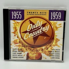 Only Country 1955-1959 by Various Artists (CD, 1995, JCI Associated Labels)