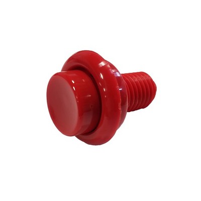 Pinball Arcade Cabinet Flipper Button - 1-3/8'' Shaft - Red