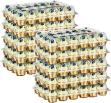 24 Pack x 10 Sets Count Cupcake Containers, Plastic Disposable Cupcake Boxes