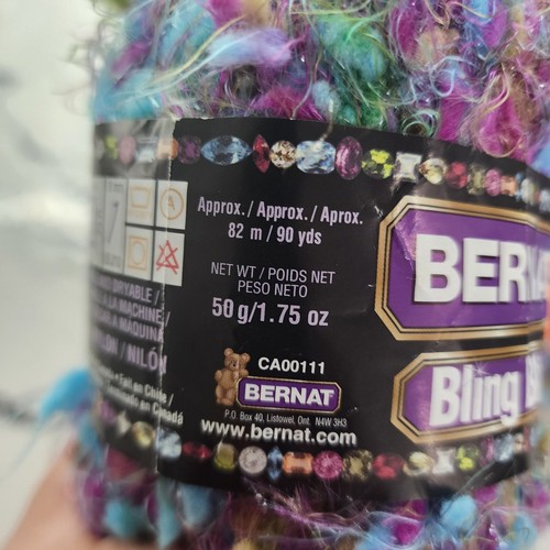 Lot 16 BERNAT BLING YARN 65208 50g Nylon - Picture 5 of 5