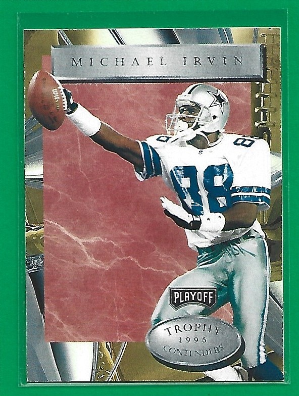 1996 Playoff Trophy Contenders - Michael Irvin #88 Dallas Cowboys 