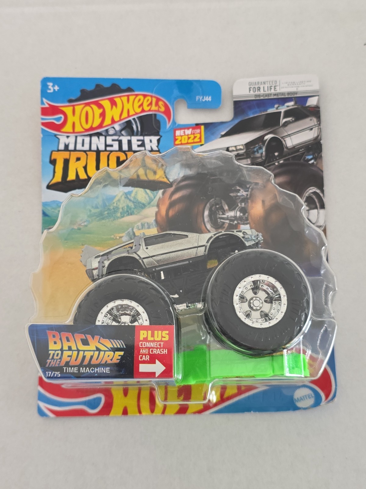 2022 Hot Wheels Monster Truck Back To The Future Time Machine * Delorean