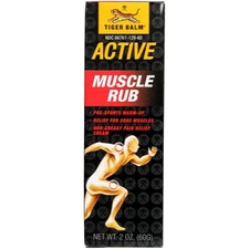 Tiger Balm Muscle Rub 2 Ounce Body Lubricant Massage Cream for Pain Relief