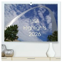 Usa Highlights 2026 (Hochwertiger Premium Wandkalender 2026 Din A2 Quer),...