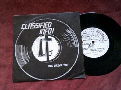 CLASSIFIED INFO Drug called love 7'' 1980s INDIE Synth Private **SIGNED**