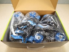 MammyGol Kids Adjustable Quad Roller Skates US Size 10-11 Blue Boys Girls Lights