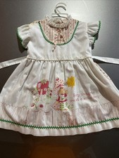 Vintage 1980s Strawberry Shortcake Girls Dress Size 5 HTF
