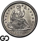 1840 Seated Liberty Half Dime, Incredible Condition, Lustrous Choice BU++