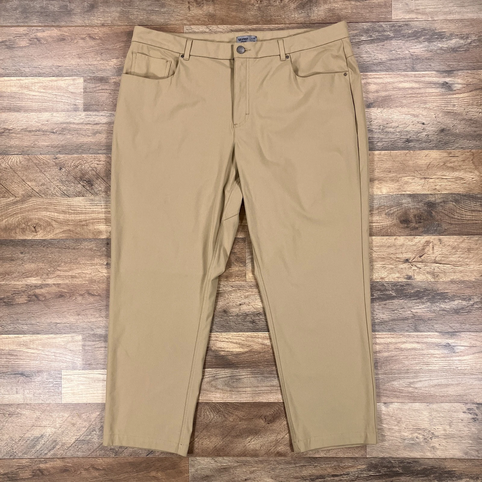 VRST Pants Mens 40x30 Khaki Tan Athletic Stretch Golf Casual Straight Fit