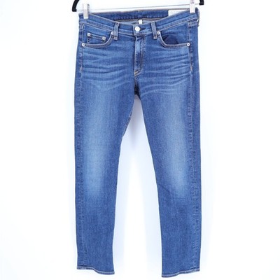 RAG & BONE Sonoma Blue Skinny Jean Mid Rise Capri Cropped Women's 30