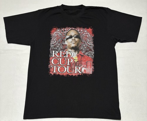 YG The Red Cup Tour 4 Hunnid Men’s Size 2XL T Shirt Black Short Sleeve Oh Geesy