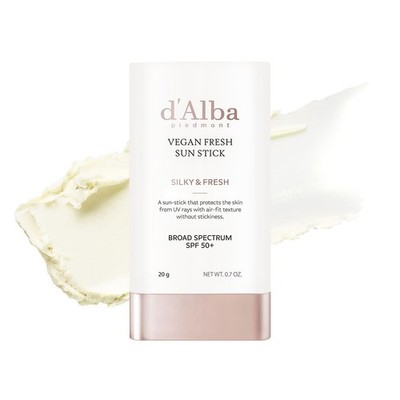 d'alba Piedmont Air Fit Fresh Sun Stick, OTC BROAD SPECTRUM SPF 50+, NonStick...