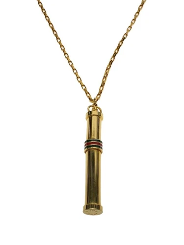 GUCCI collana atomizzatore bottiglia con top oro da donna usata